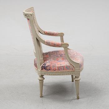 A gustavian armchair.