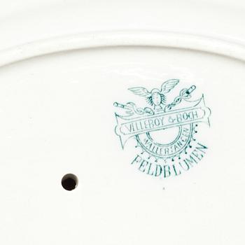 SERVIS, 49 delar, flintgods, "Feldblumen", Villeroy o Boch.