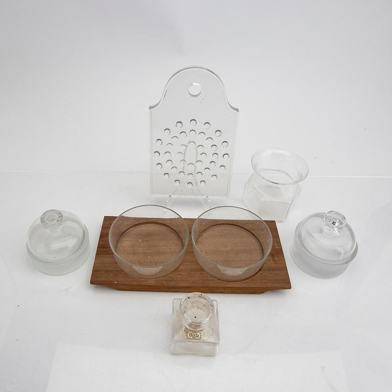 Signe Persson-Melin, skålar samt bricka mm 6 dlr Kosta Boda.