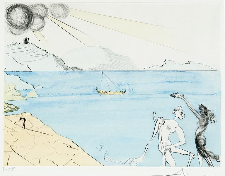 Salvador Dalí, "THE LAURELS OF HAPPINESS".