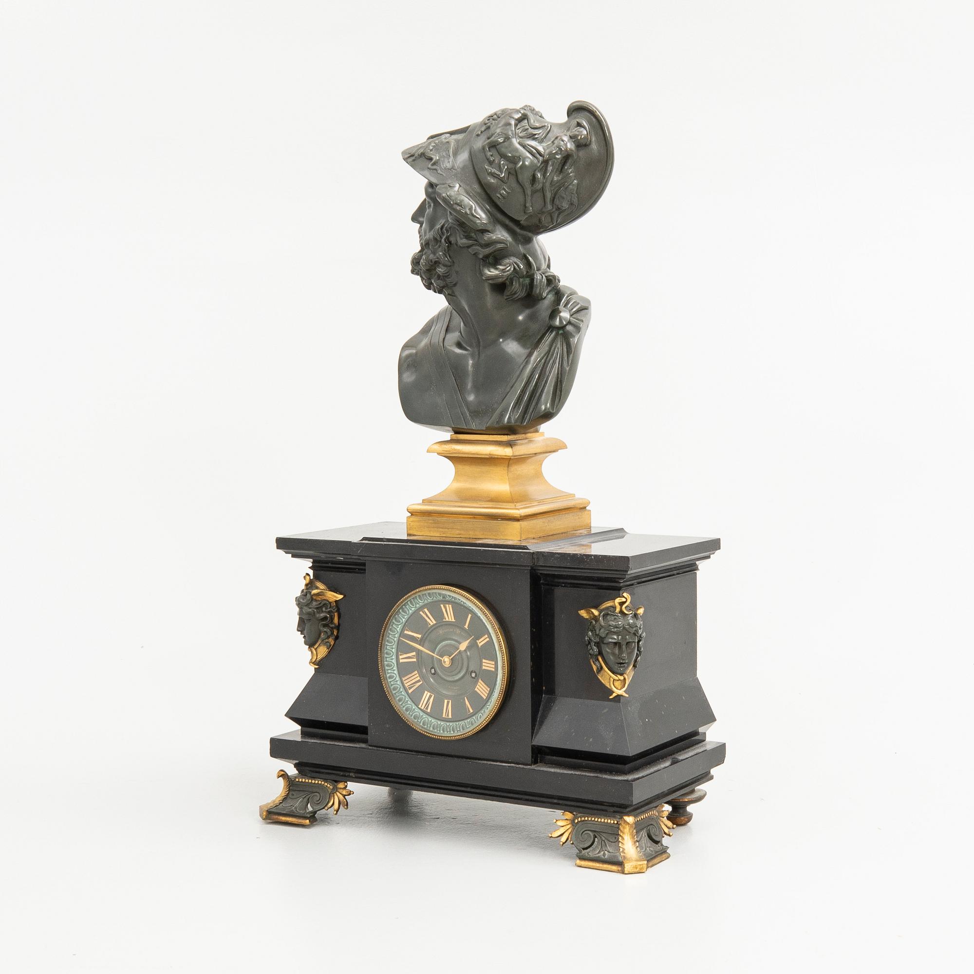 Table pendulum clock, Paris, late 19th century.