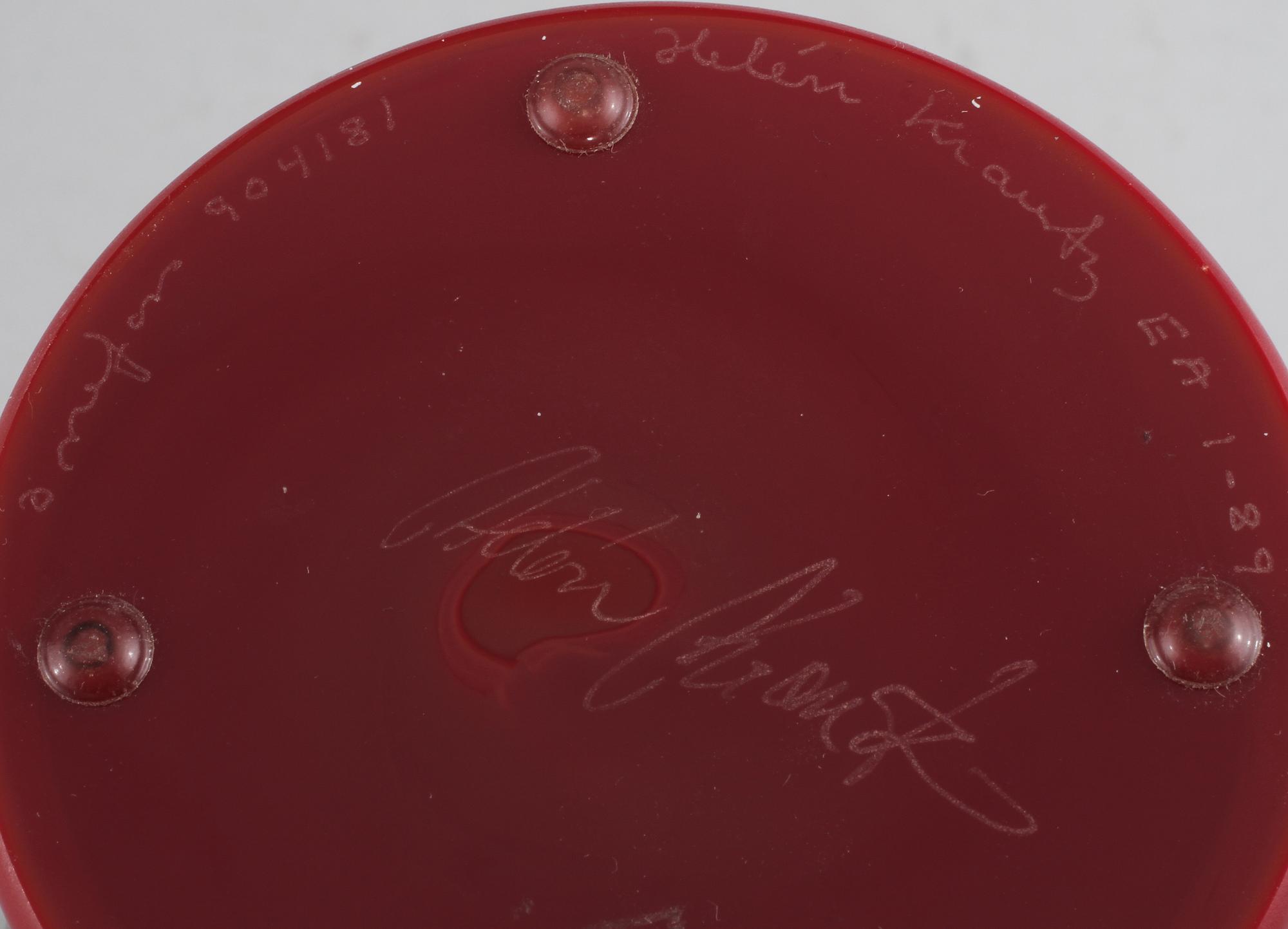 VAS, glas, Helén Krantz, Orrefors, signerad, sent 1900-tal.