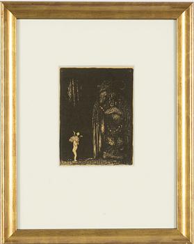 John Bauer, "En sådan eländig liten bleknos, sa Trollet".