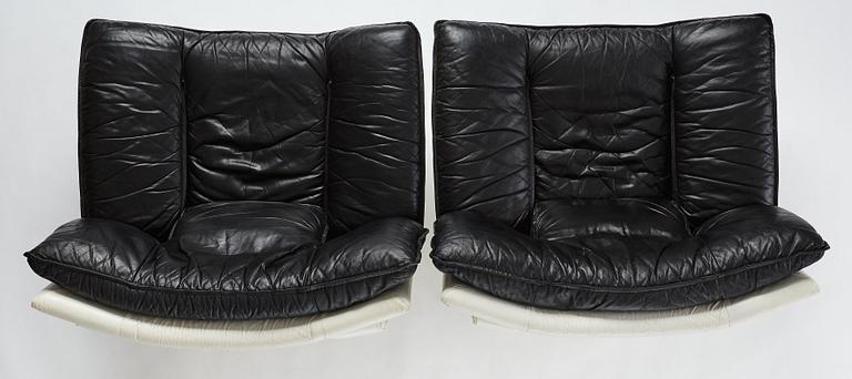 Nicoletti Salotti, a pair of "Ambassador", easy chairs, Italy 1970-80's.