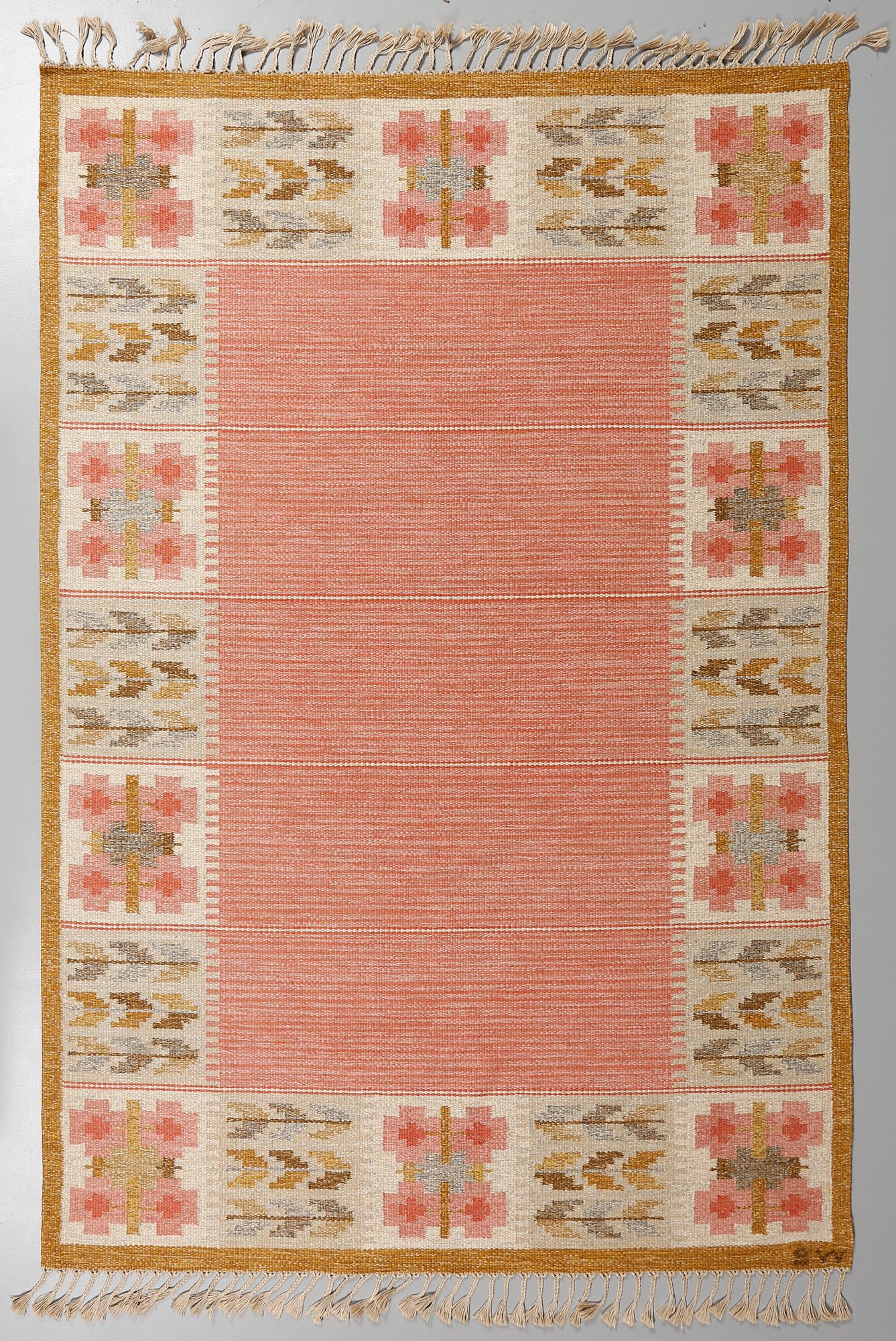 MATTA, rölakan, signerad MB, 1900-talets andra hälft, 288 x 195 cm.