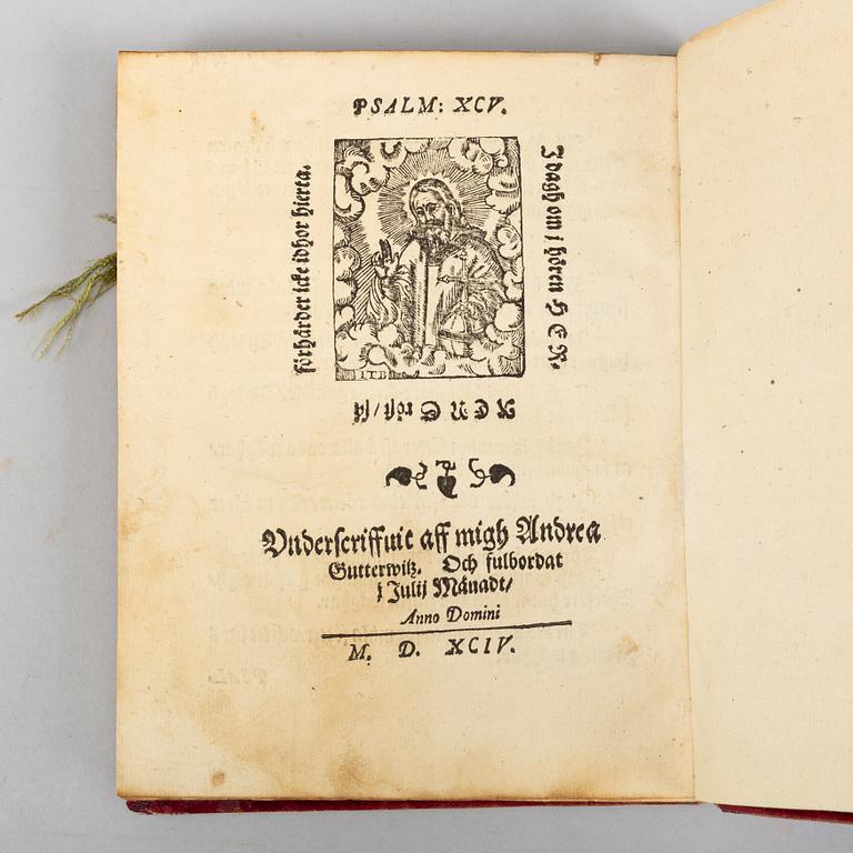 Svenskt 1500-tal i samtida sammetsband.