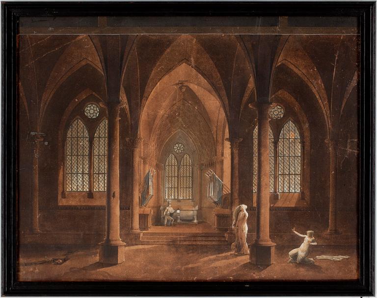 FRANS WILHELM ODELMARK, tillskriven, akvarell, osignerad.