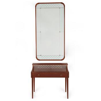 A mirror and table, Glas & Trä, Hovmantorp, 1950s.