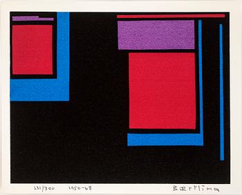 Olle Baertling · OLLE BAERTLING, färgserigrafi, 1950-68, signerad och numrerad 231/300.