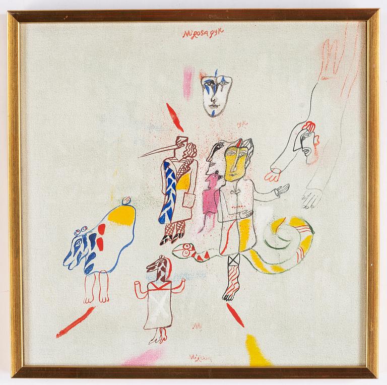 Madeleine Pyk, oil on canvas, signed.