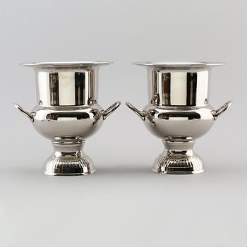VINKYLARE, 1 par, vitmetall, 1900-/2000-tal.