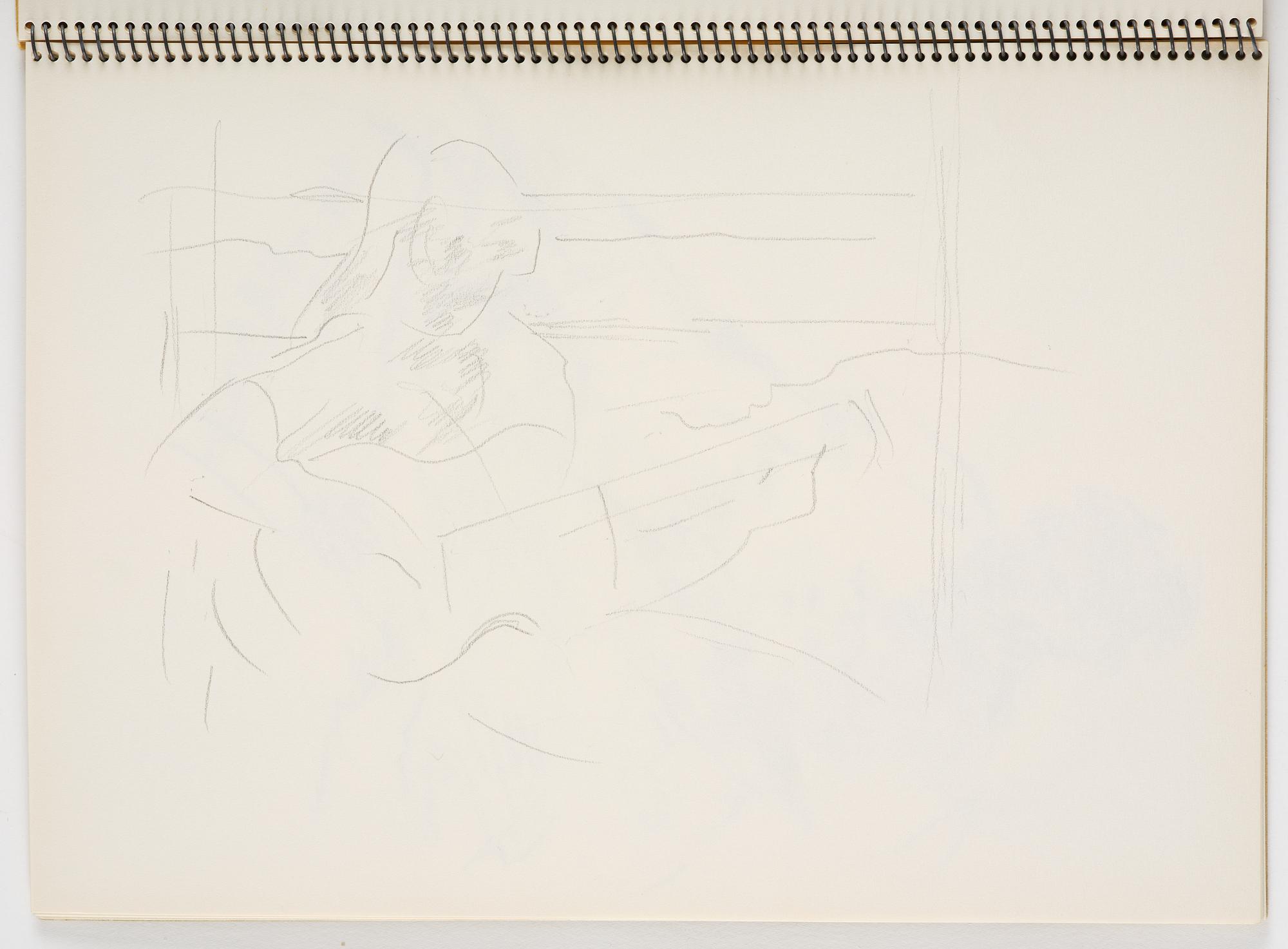 Lotte Laserstein, Skissblock med 23 teckningar varav 3 signerade.