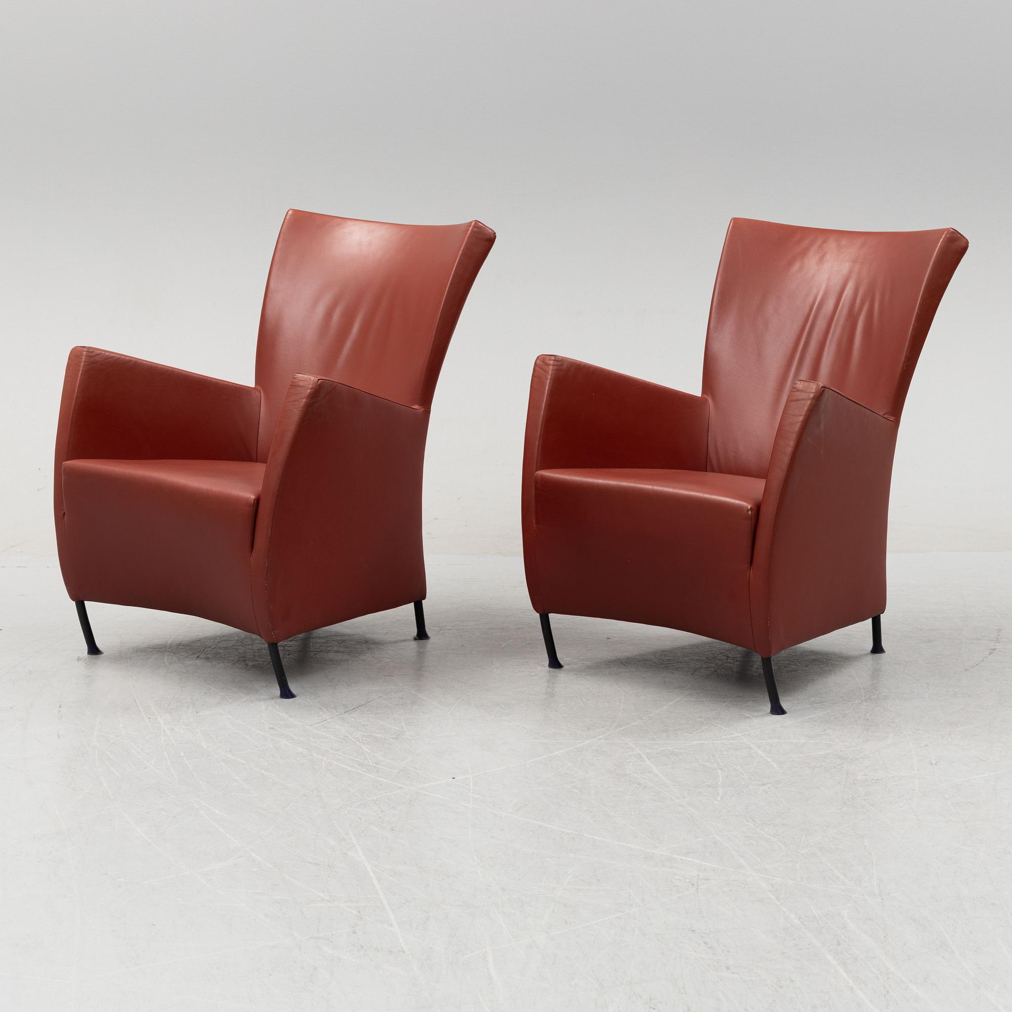 Gijs Papavoine, a pair of 'Windy' lounge chairs from Montis, Netherlands.