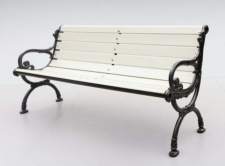 PARKSOFFA, gjutjärn, Klafreströms bruk, 1900-tal.