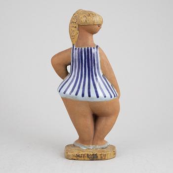 A stoneware figurine. 'Dora', by Lisa Larson, Gustavsberg, signed.