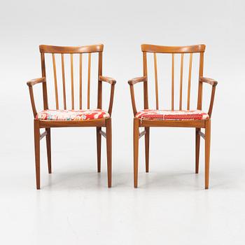 A pair of 'Herrgården' armchairs by Carl Malmsten, second half of the 20th Century.