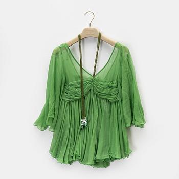 Chloé, a silk blouse, size 36.