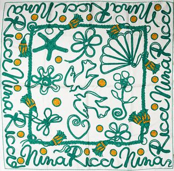 Hermès, scarf, "Cavalcadour" samt Nina Ricci scarf.