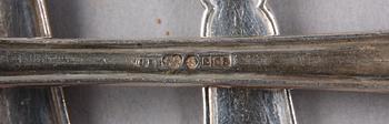 BESTICKSERVISDELAR, 51 st, silver. 1900-tal.