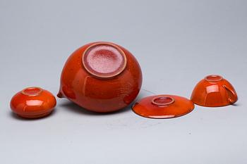 TÊTE A TÊTE, fajans, 5 delar 1930-40-tal.