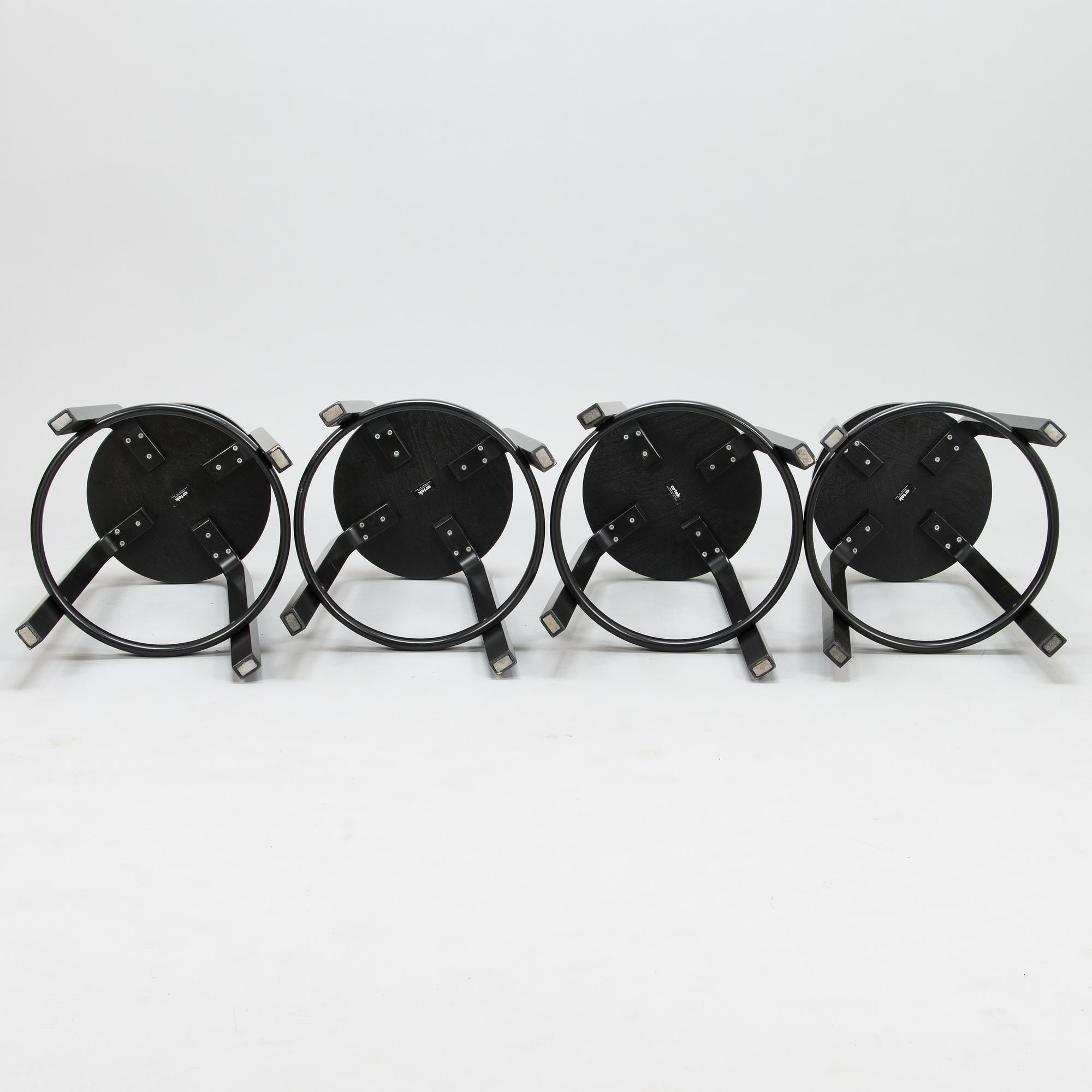 ALVAR AALTO, BARSTOLAR, 4 st, modell 64, Artek 2013.