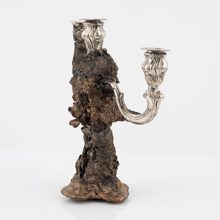 Olle Olls, a candelabra/light object, 2021.