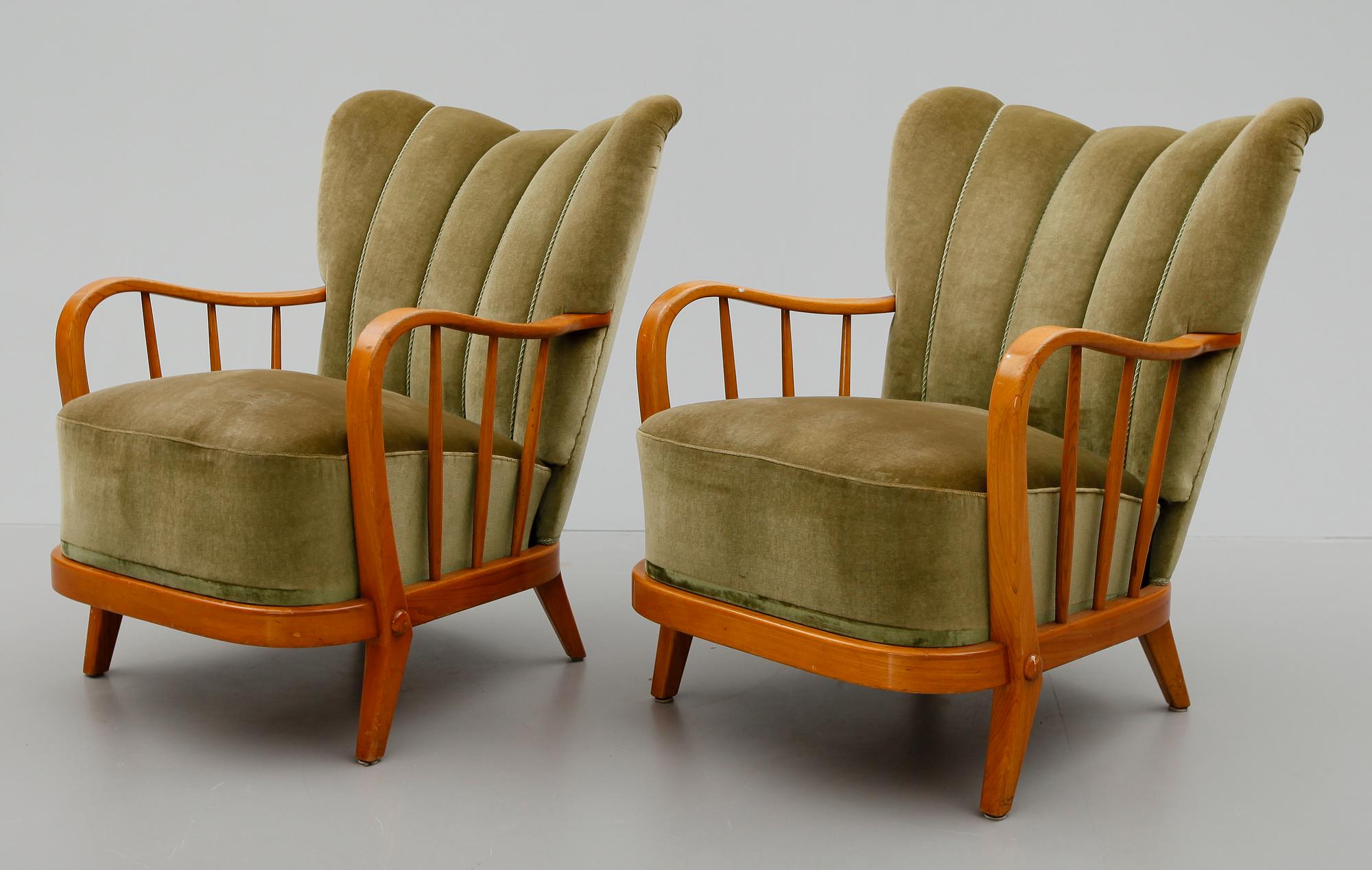 SOFFGRUPP, 3 delar, 1940-/50-tal.