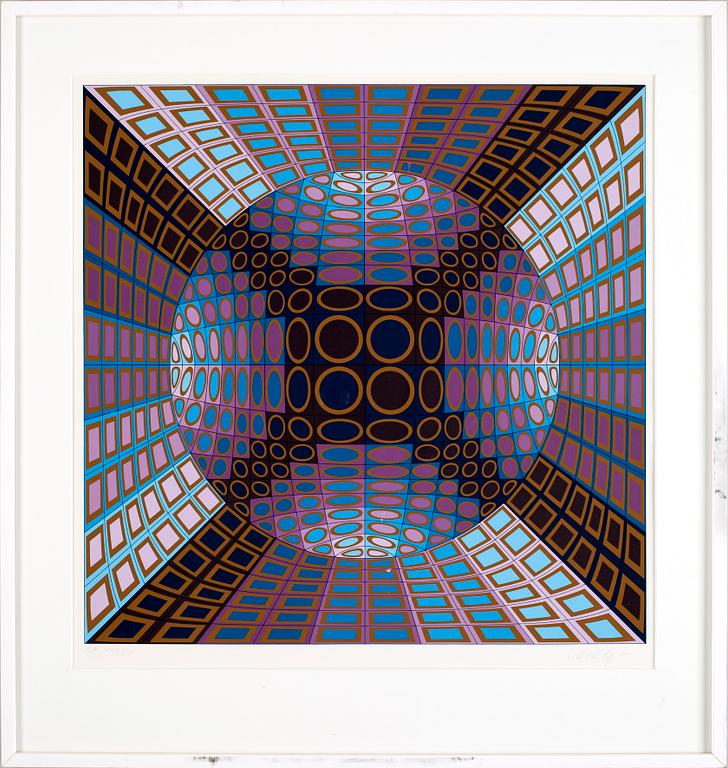 VICTOR VASARELY, serigrafi, sign o numr EA VII/XXV.