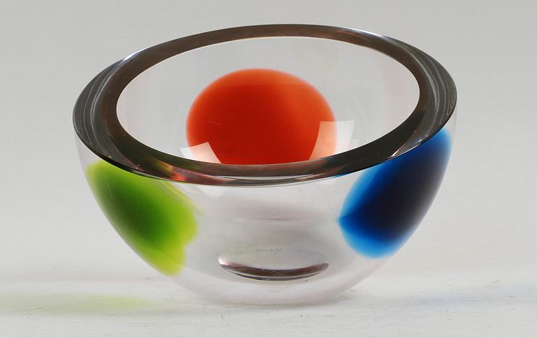 SKÅL, glas, Transjö, sign.