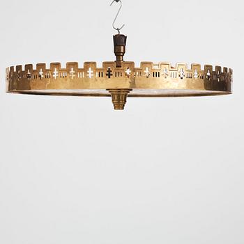 Alf Munthe, a Swedish Grace ceiling lamp, executed by H. Person, Sweden 1920s.