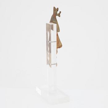 Arman, sculpture, bronze and plexiglass, signed and numbered 89/200.