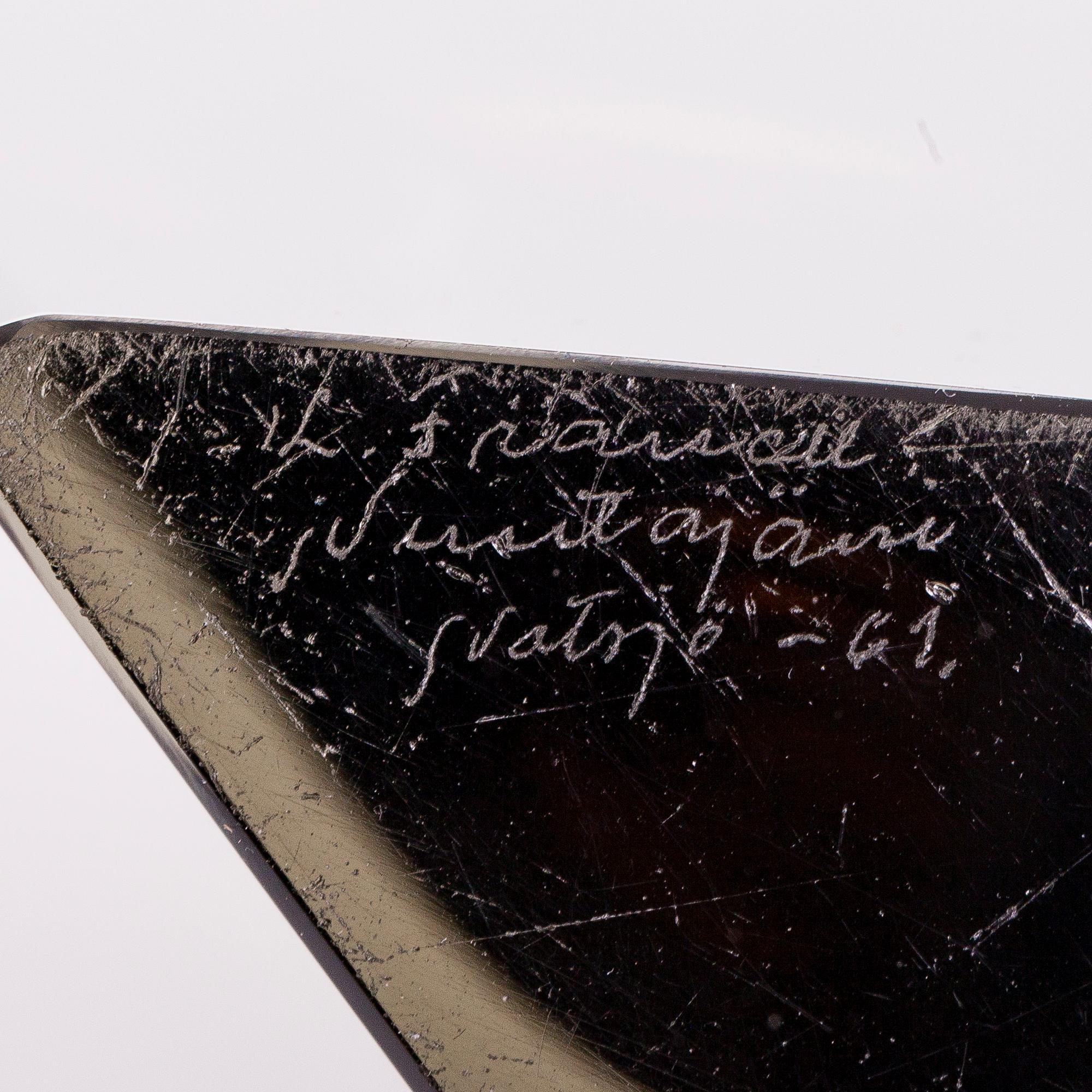 KAJ FRANCK, A 'Prism' vase, signed K. Franck Nuutajärvi Notsjö -61.