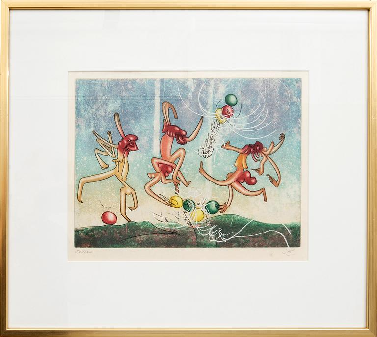 Roberto Matta, 5 etchings signed and numbered 56/100.