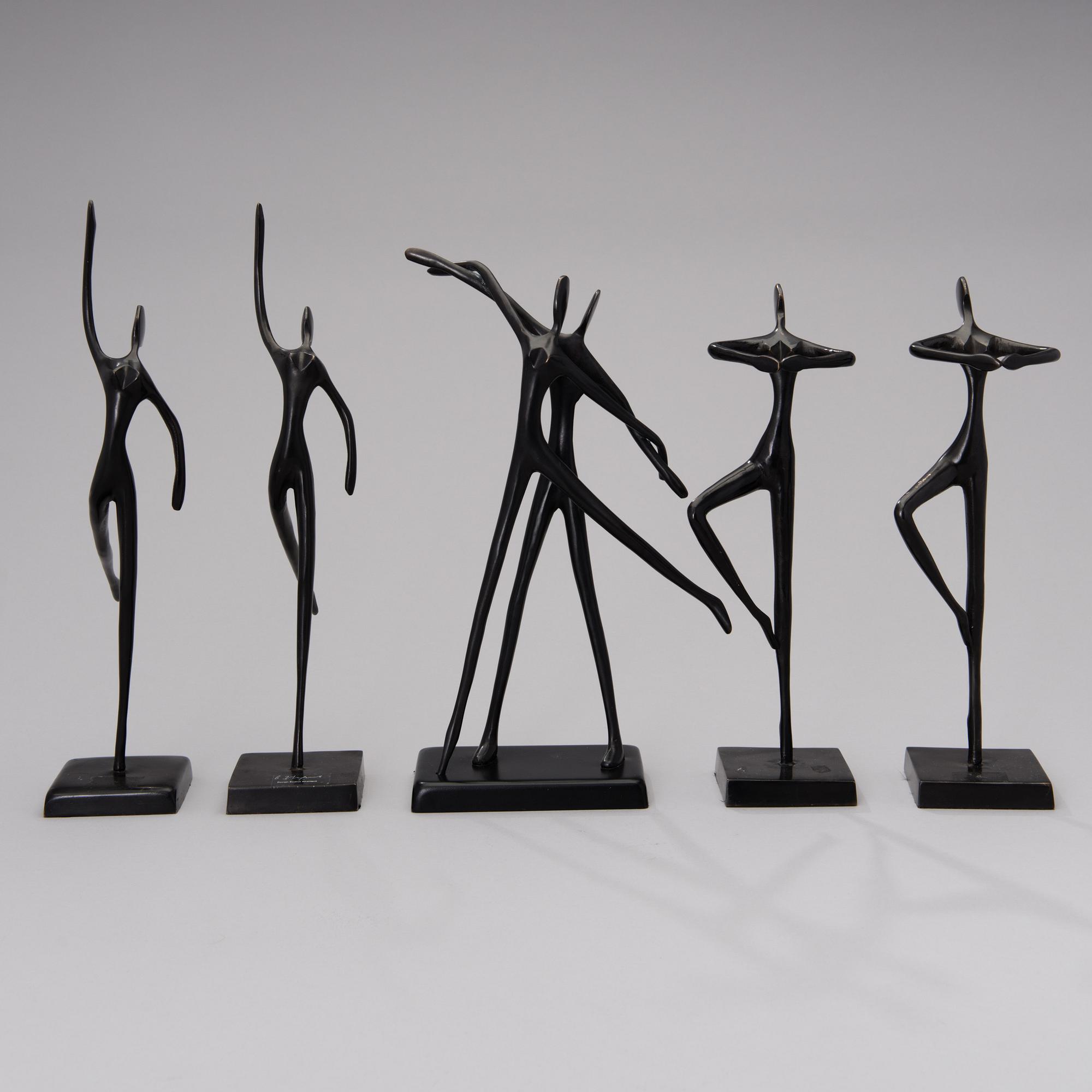 SKULPTURER, 5 st, brons, design Bodrul Khalique.