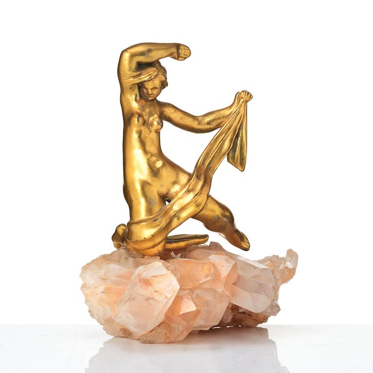 Thorwald Alef, skulptur, Firma Svenskt Tenn, förgyllt tenn, 1900-talets mitt.