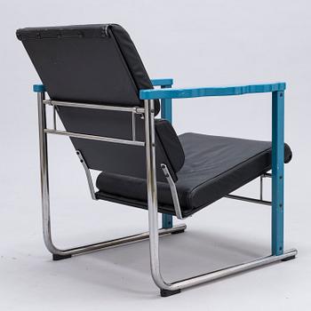 YRJÖ KUKKAPURO, A 1980s 'Experiment' lounge chair for Avarte, Finland.