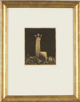 John Bauer, "Prinsessan och småtrollen".