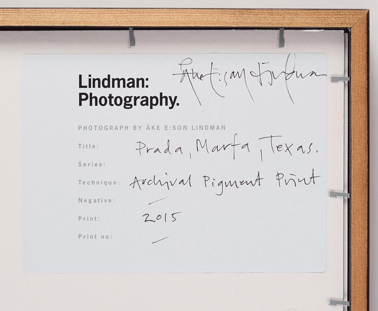 Åke E:son Lindman, "Prada, Marfa, Texas", 2015.
