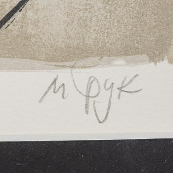Madeleine Pyk, färglitografi, 1994, signerad 3909/5000.