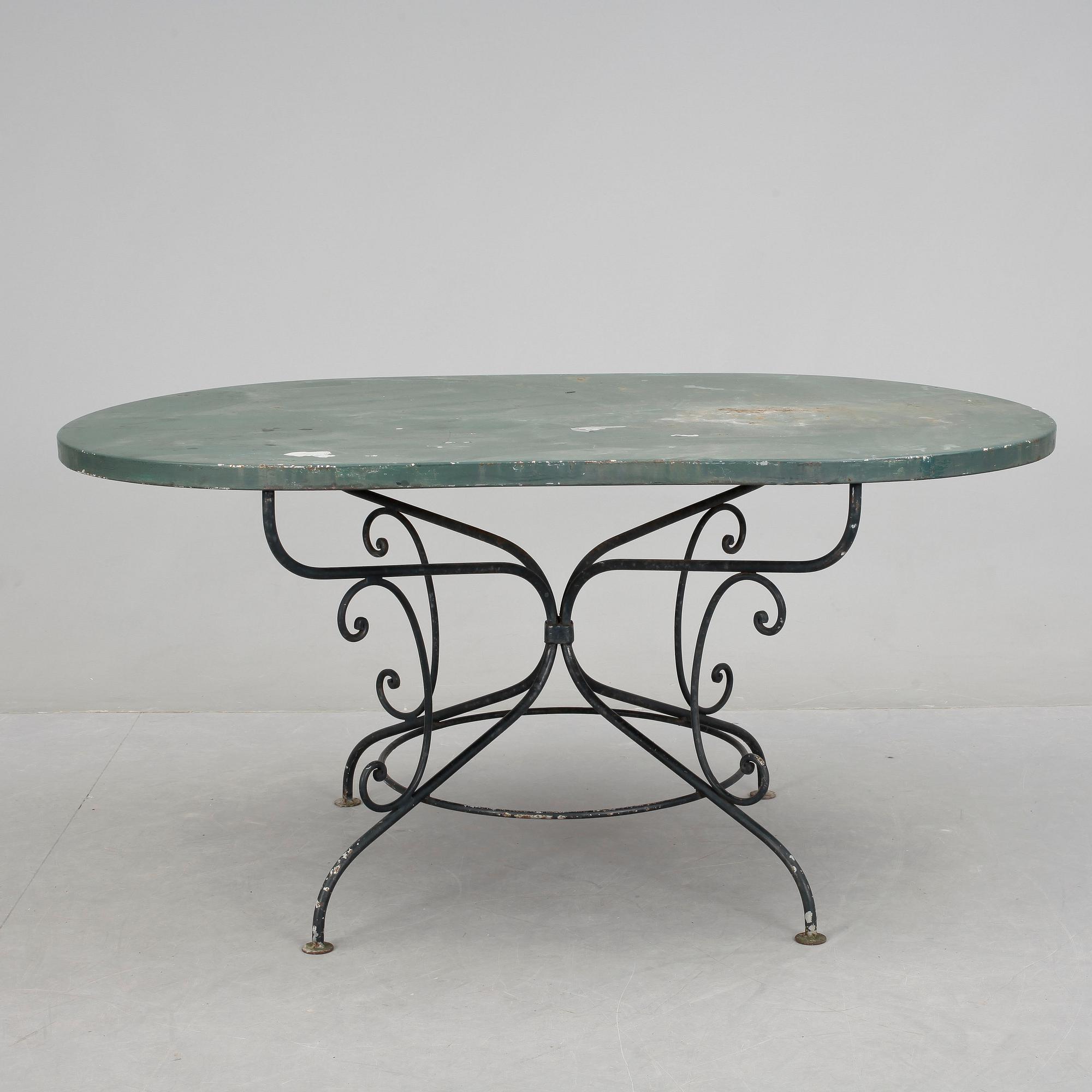 TRÄDGÅRDSBORD, gjutjärn, Frankrike, 1900-tal.