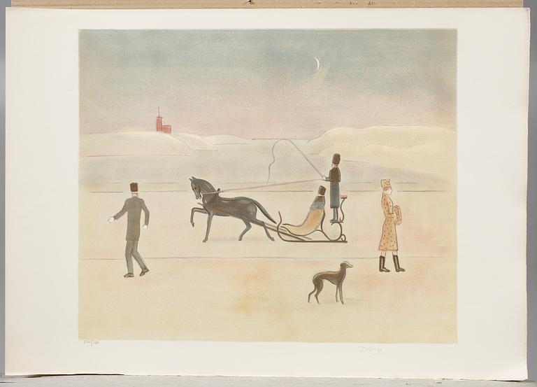 EINAR JOLIN, 10 st, litografier ur mapp AH Grafik AB Stockholm, signerade och numrerade 272/360.