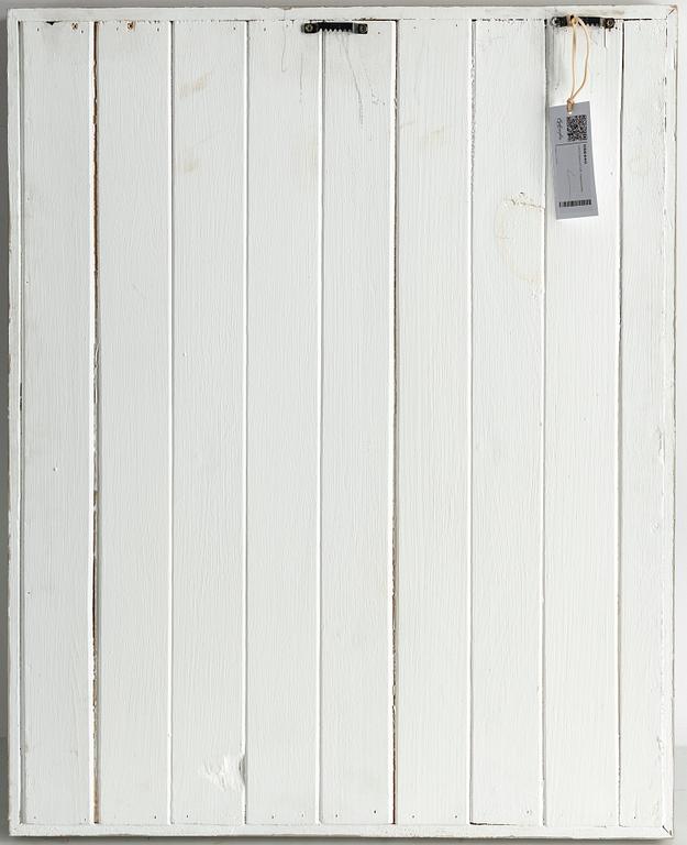 Wall relief, 20th Century, painted plaster & wood.