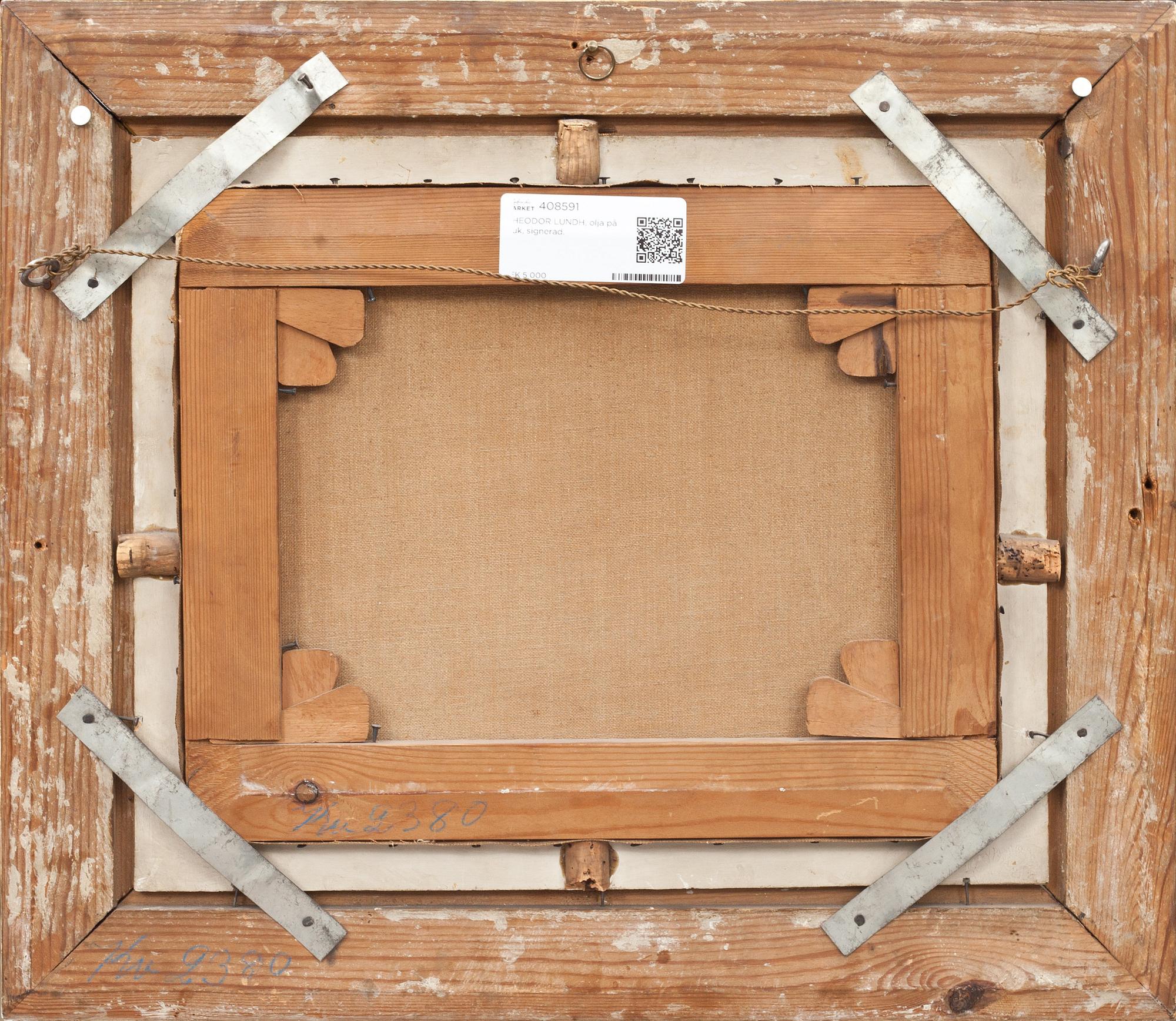 THEODOR LUNDH, olja på duk, signerad.