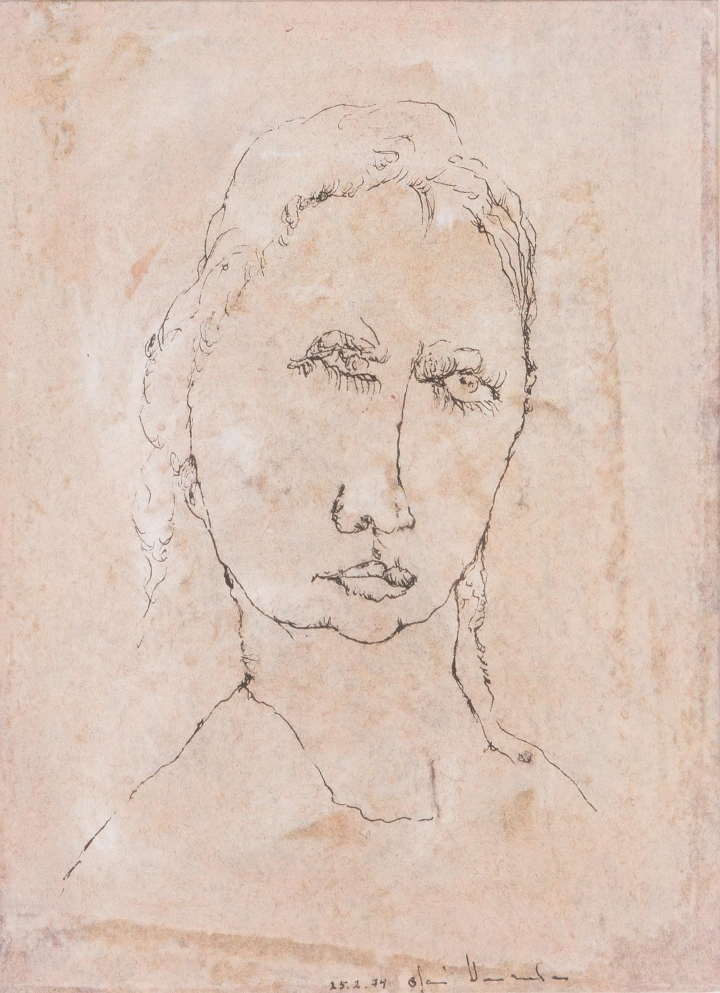 Olavi Vaarula, mixed media, signed and dated -74.
