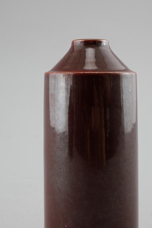Unique stoneware vase by CARL-HARRY STÅLHANE, Rörstrand, signed and dated -57.