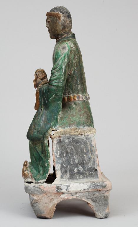 FIGURIN, keramik. Ming dynastin.