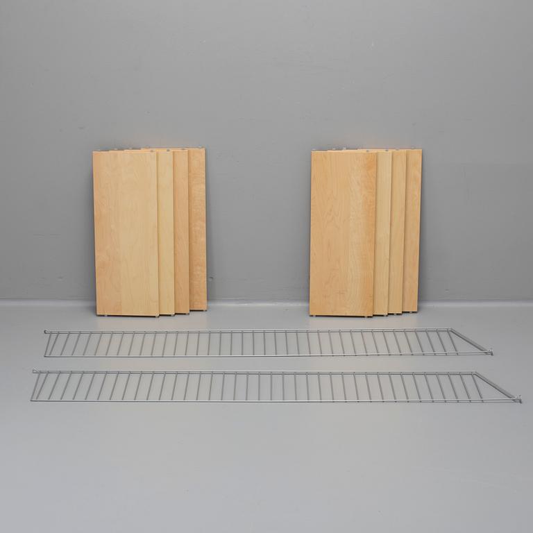 A "String" shelving system by Nils Strinning, about year 2000.