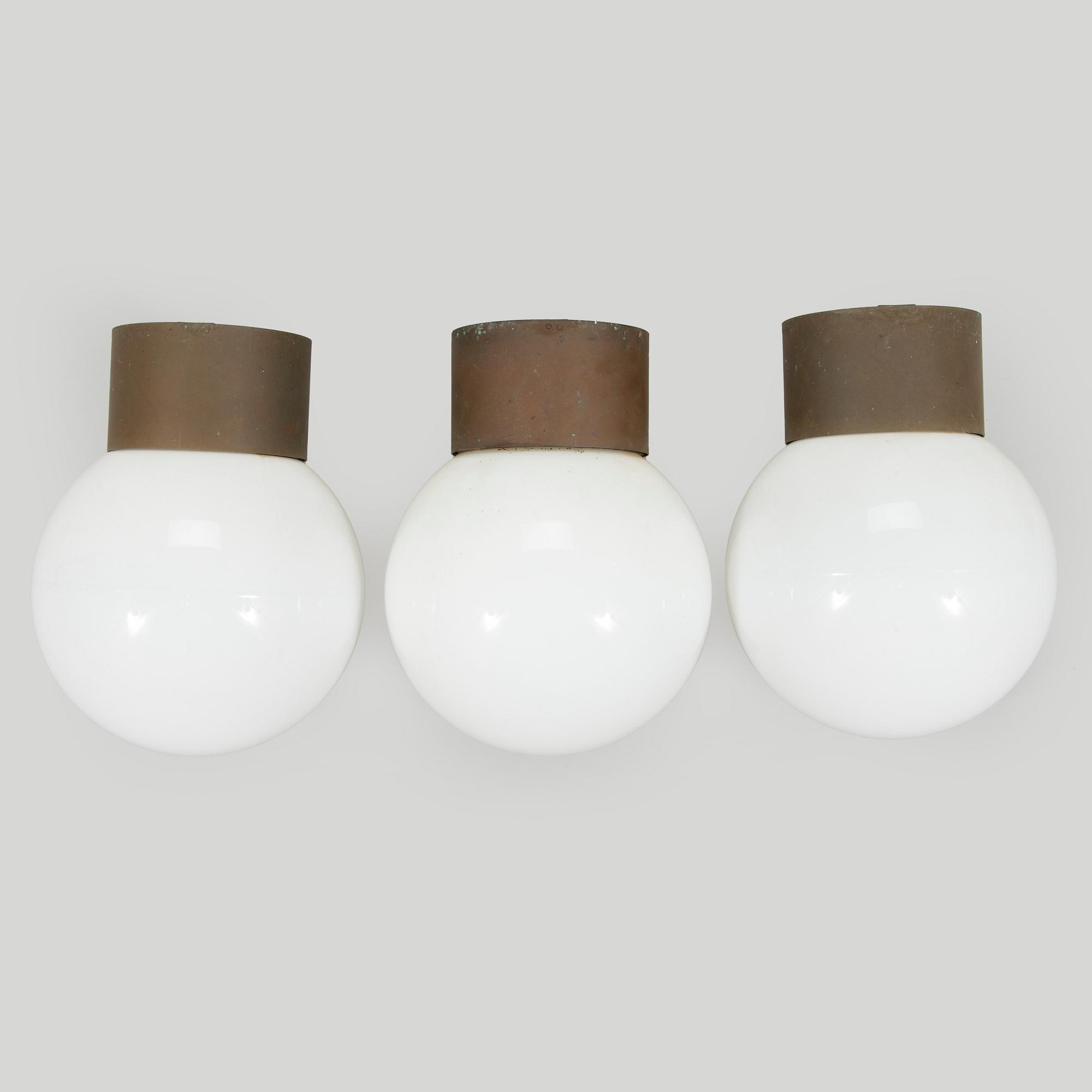 Utebelysning, 3 st, modell H 203, Asea Skandia, 1900-talets slut.