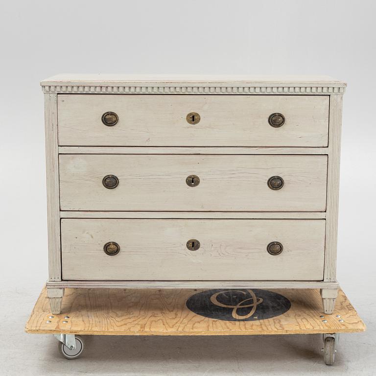 A Gustavian style dresser, end of the 19th century.