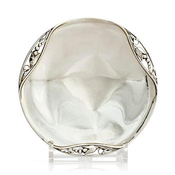 507. Georg Jensen, a sterling silver bowl/dish, model no 2A, Georg Jensen & Wendel A/S, Copenhagen 1945-51.